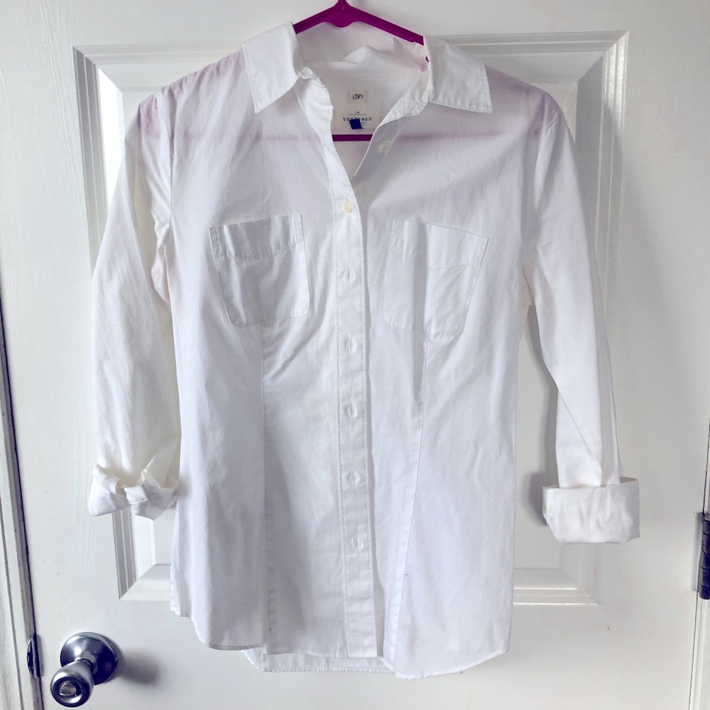 White button down shirt